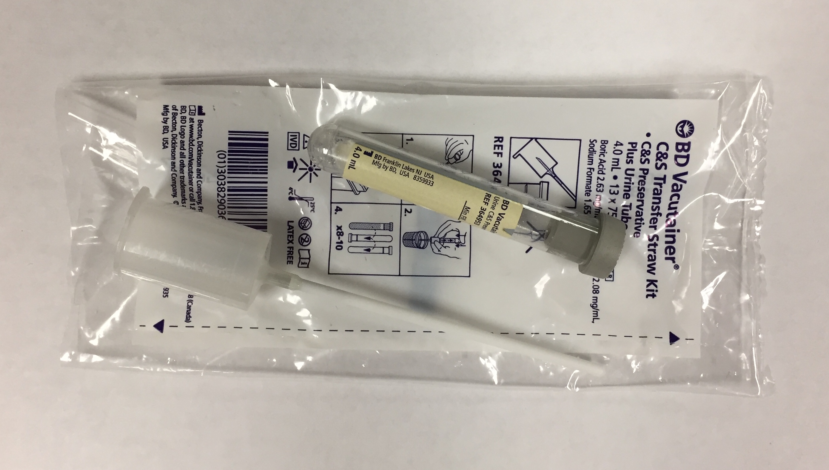 BD Vacutainer Urine Collection Kits: Urinalysis:Clinical Specimen Collection:Urine